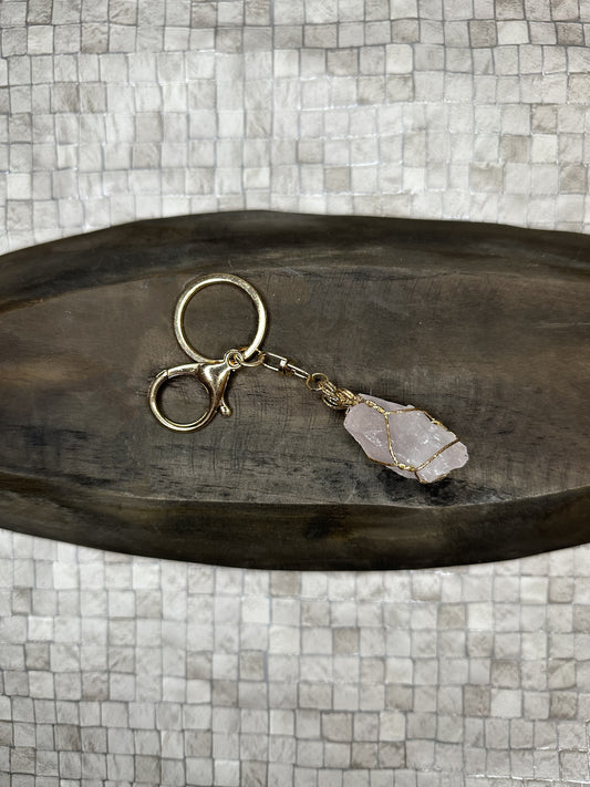 Rose Quartz Keyring