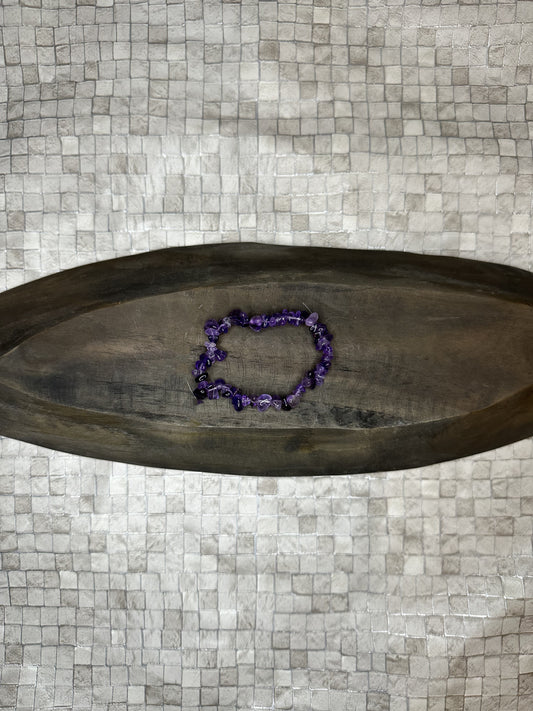 Amethyst Chip Bracelet