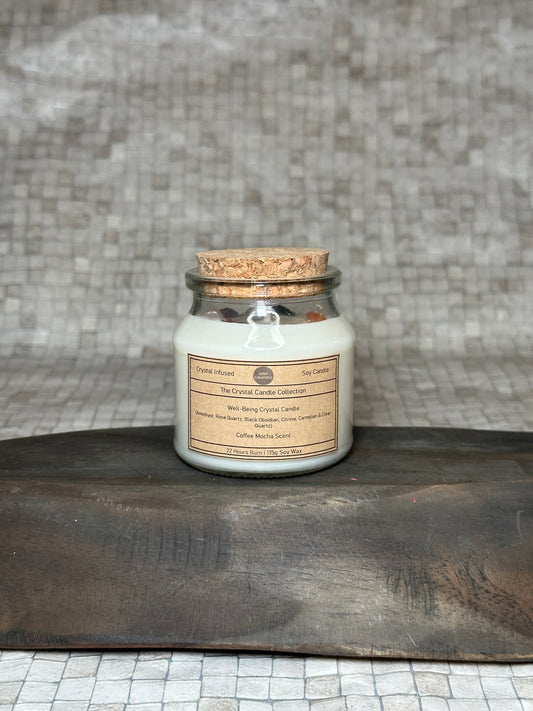 Well-Being Crystal Infused Candle - Varies Scents - 115g