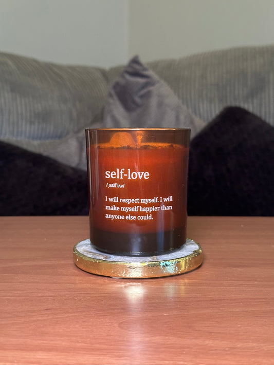 SELF-LOVE Rose Quartz Infused Candle - Peony Blush - 200g