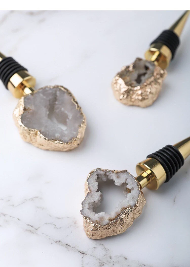 Clear Quartz Crystal Bottle Plugs